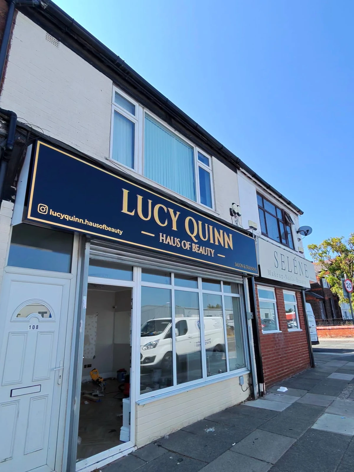 Lucy Quinn shop sign completed by Total Sign Solutions