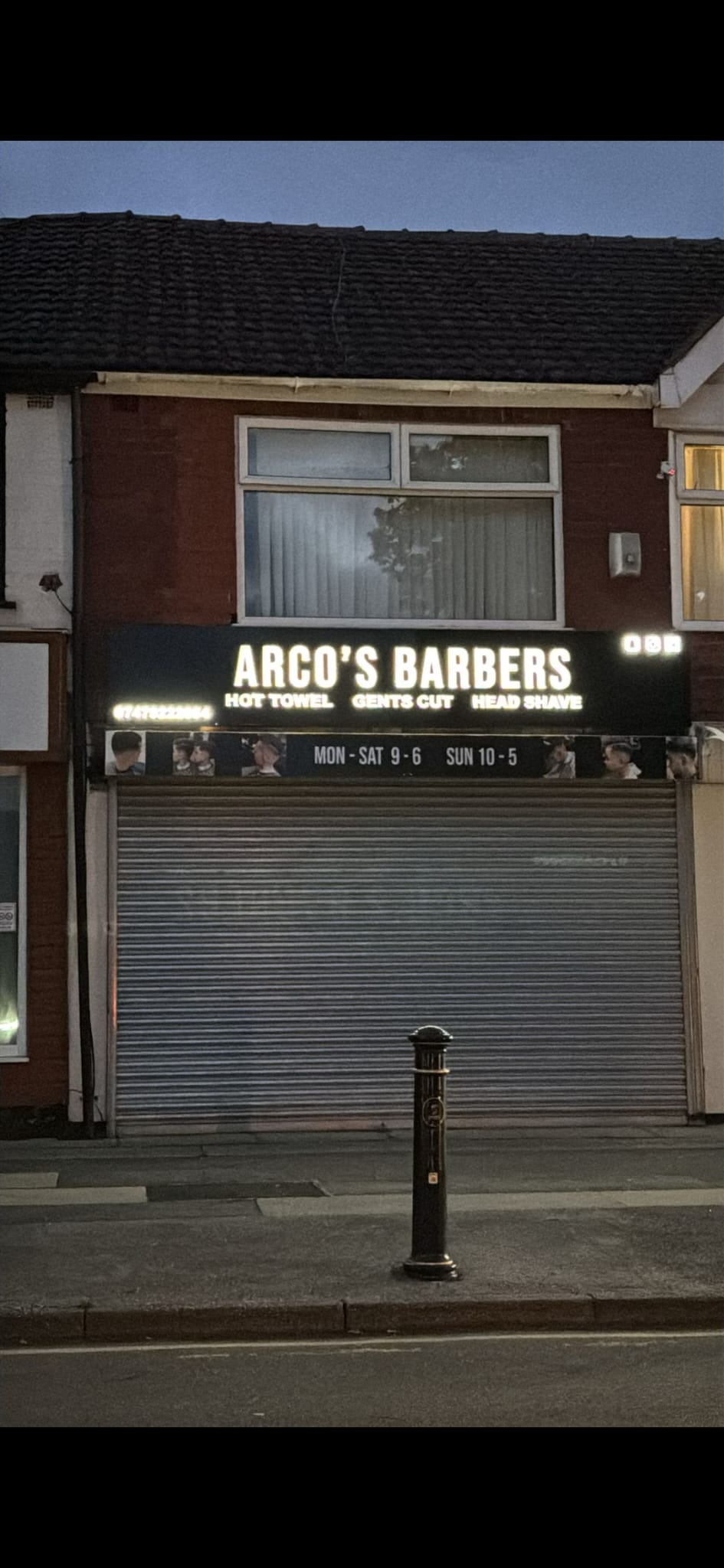 External barber-shop signage by Total Sign Solutions