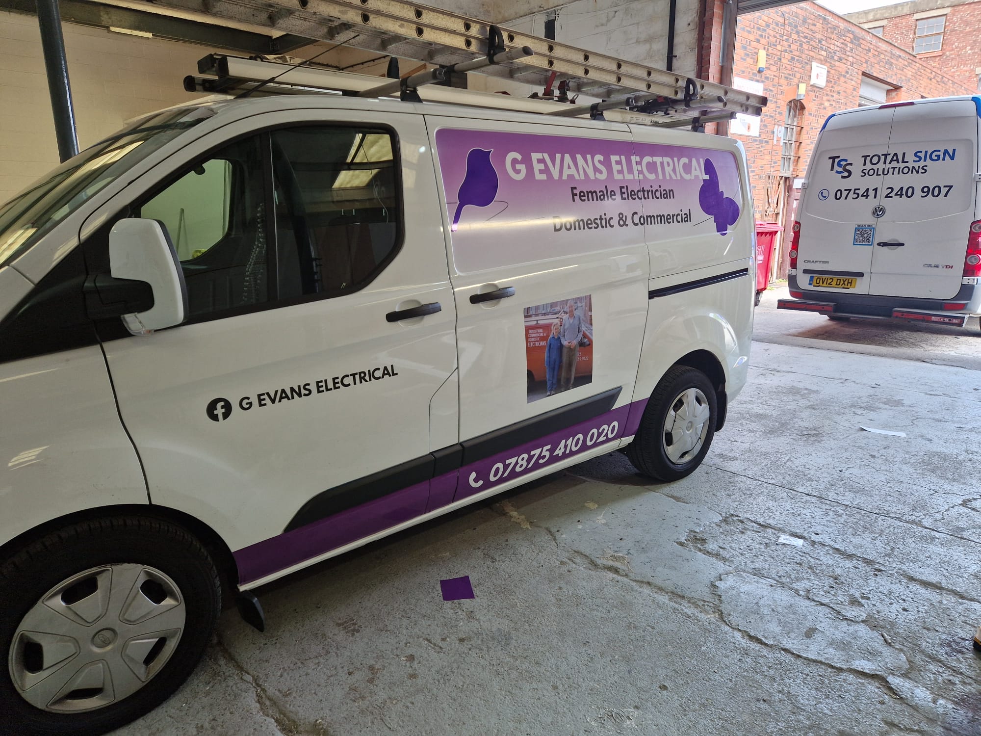 Branded van graphics by Total Sign Solutions