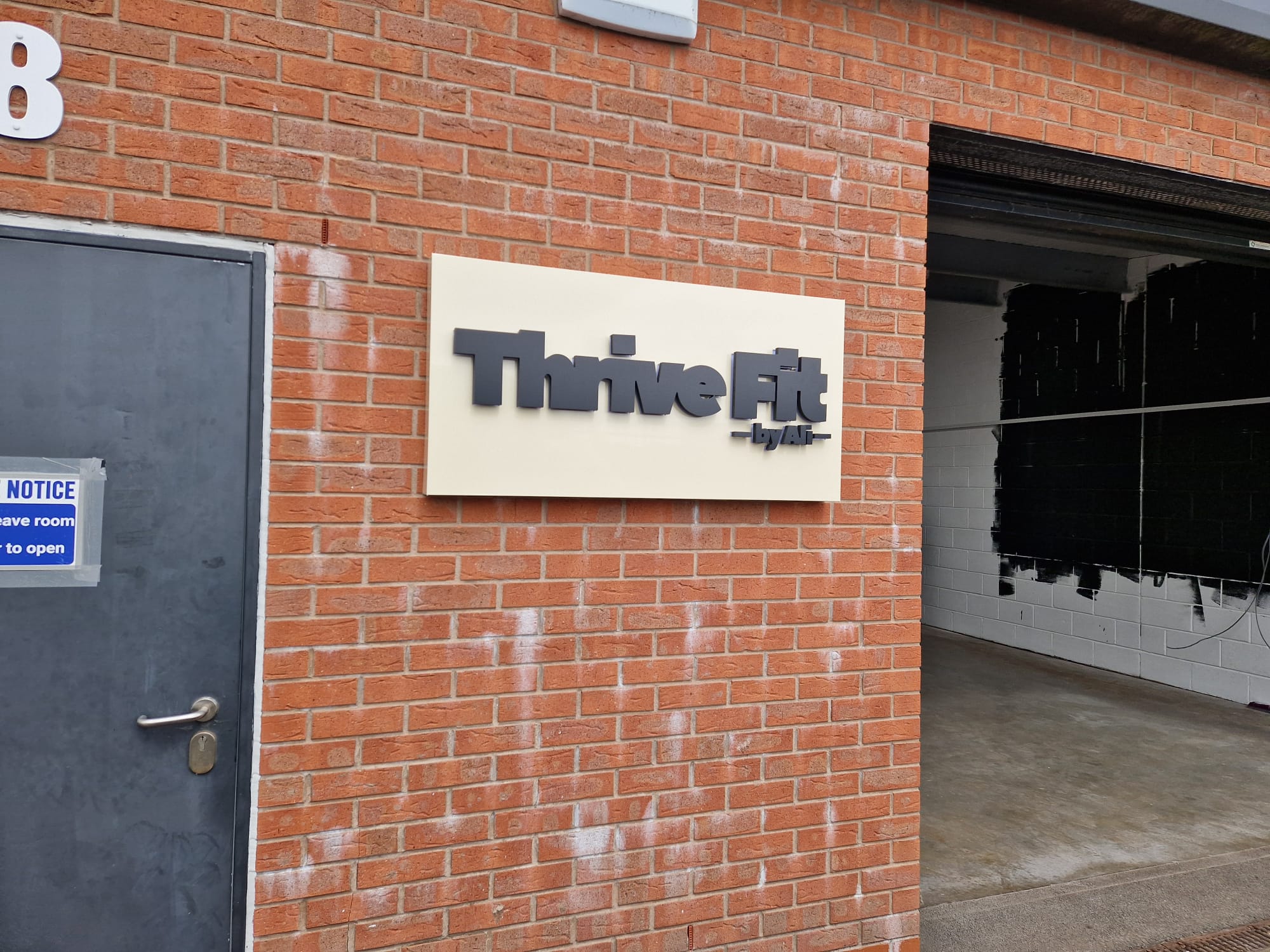 Gym wall logo by Total Sign Solutions